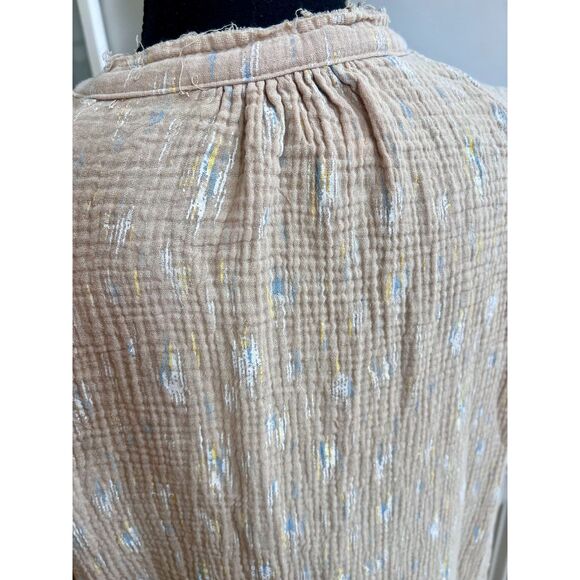 ☁️ Wonderly Waffle-Gauze Long Sleeve Blouse | Size XL | 100% Cotton - Picture 5 of 8